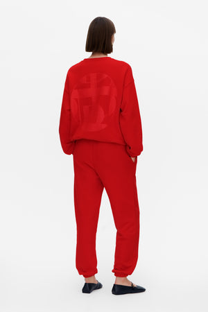 The Loose Fit Sweatshirt, Red
