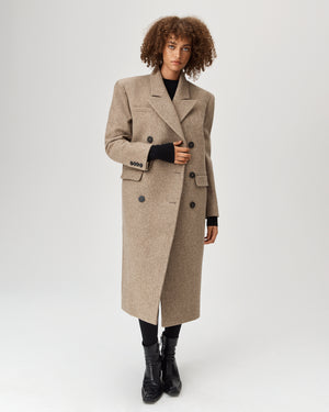 The Statement Coat Beige