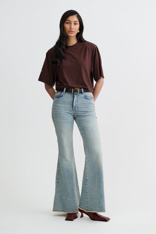 High Waist Flare Jeans 055