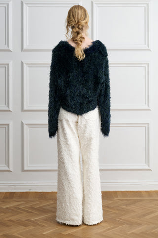 The Fluffy V-neck Sweater