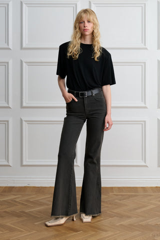 High Waist Flare Jeans 055