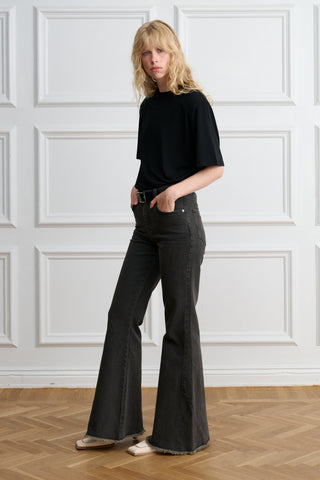 High Waist Flare Jeans 055