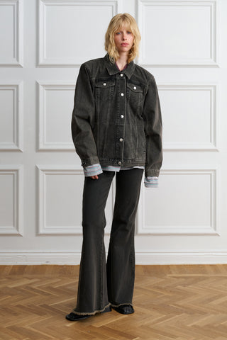 The Shoulder Pad Denim Jacket