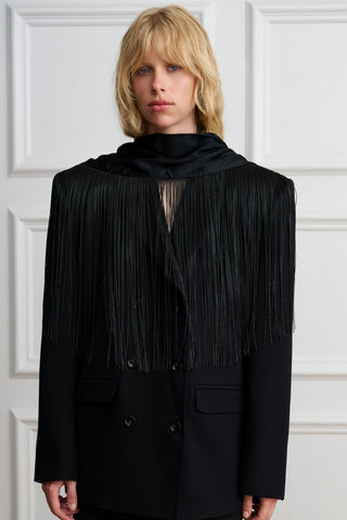 The Fringed Suit Scarf