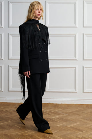 The Fringed Suit Scarf