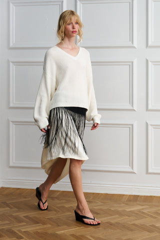 The Fringed Suit Scarf