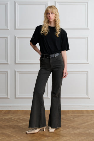 High Waist Flare Jeans 055