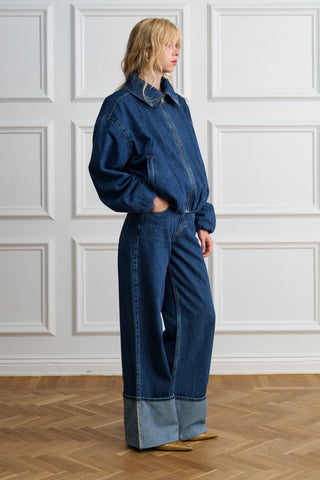 High Waist Straight Jeans 055