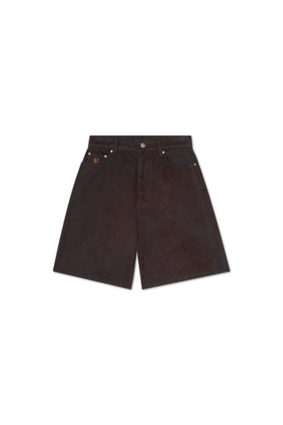 The Suede Denim Shorts