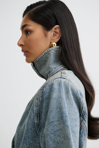 The Asymmetric Denim Dress