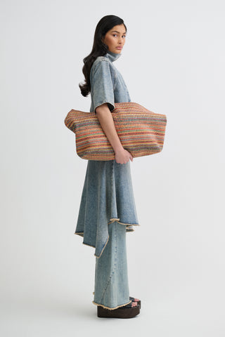 The Asymmetric Denim Dress