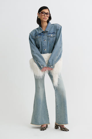 The Shoulder Pad Denim Jacket