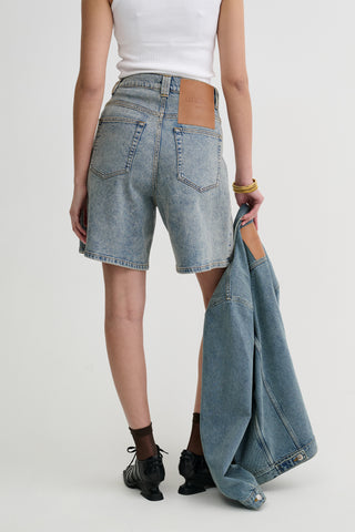 The Wide Denim Shorts