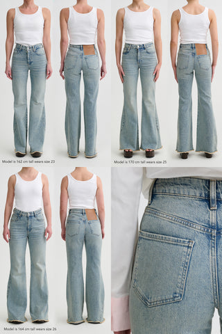 High Waist Flare Jeans 055