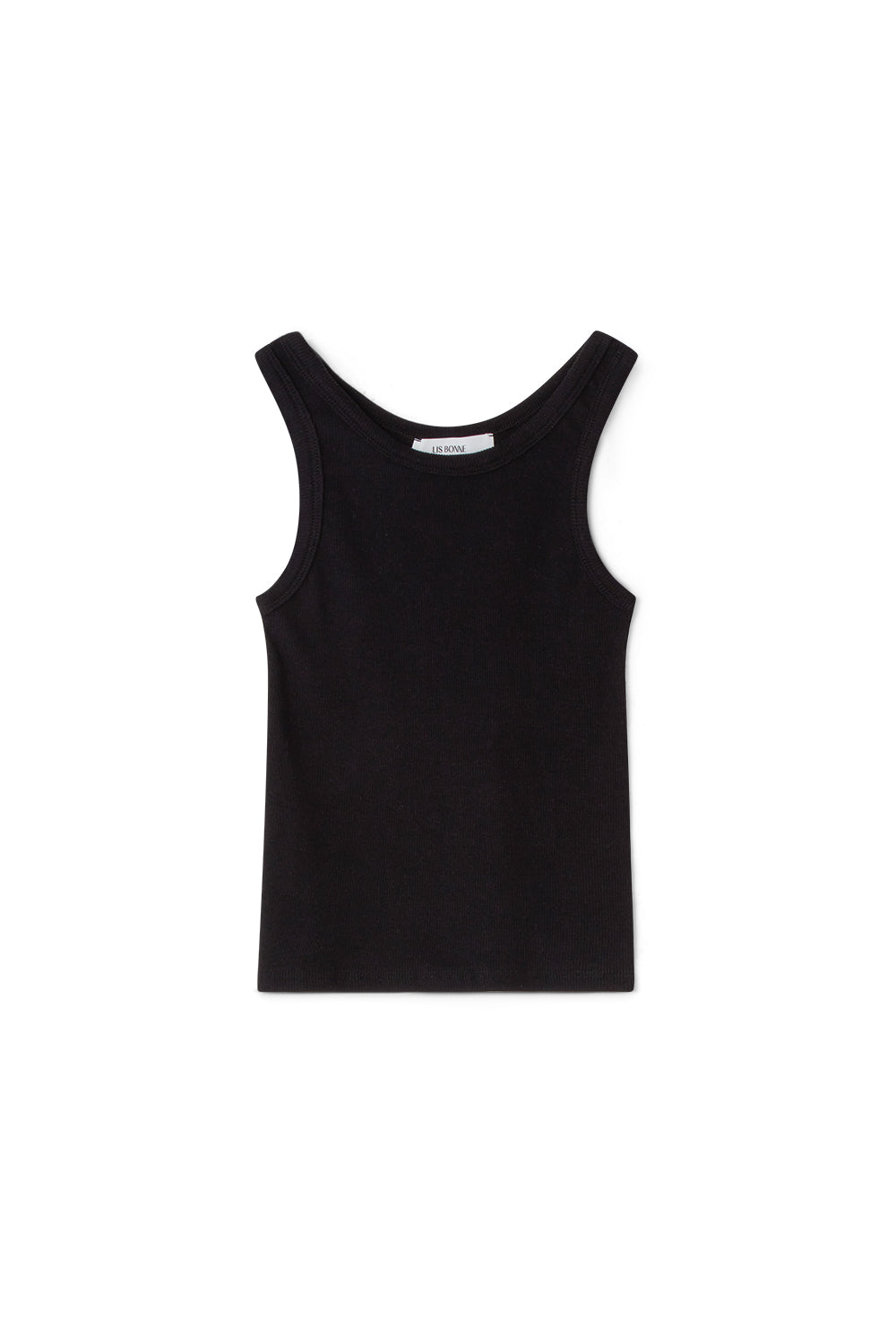 The Ribbed Tank Top Black